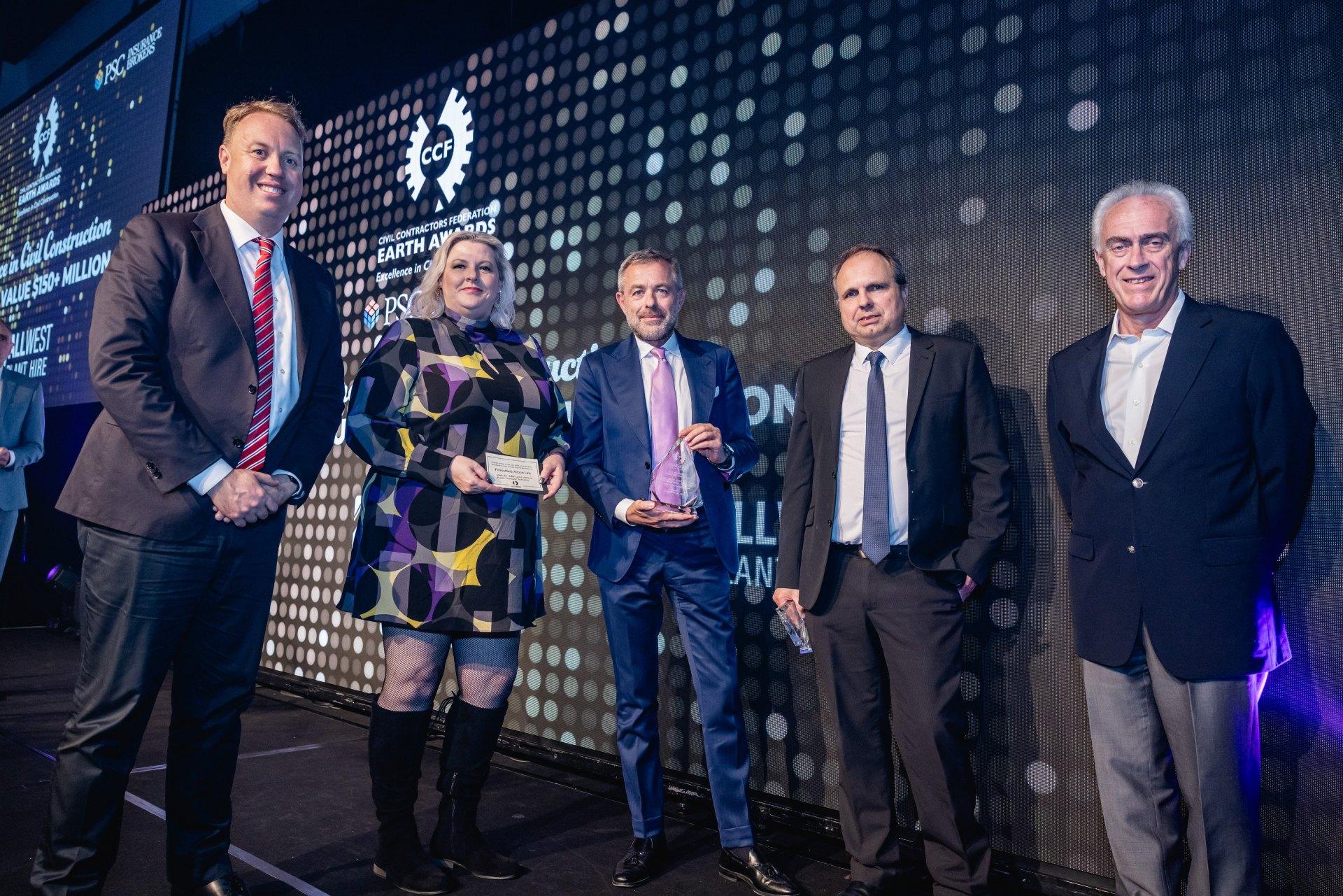 Webuild Airport Line in Perth has won a 2023 Earth Award